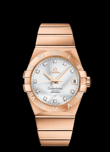 Omega Constellation Co-Axial 38 Red Gold / Diamond / Silver