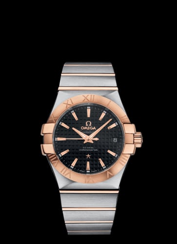 Omega Constellation Co-Axial 35 Stainless Steel / Red Gold / Black