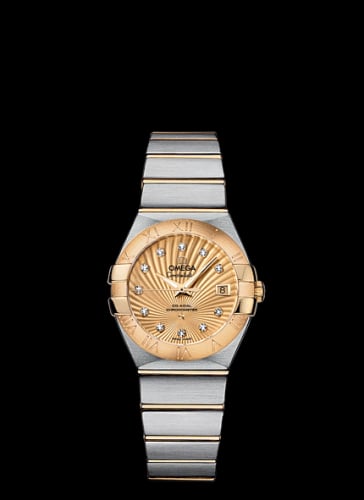 Omega Constellation Co-Axial 27 Brushed Stainless Steel / Yellow Gold / Champagne Supernova