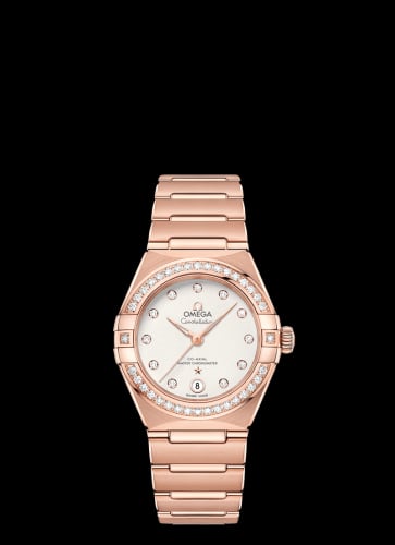 Omega Constellation Manhattan 29 Co-Axial Master Chronometer Sedna Gold / Silver / Diamond
