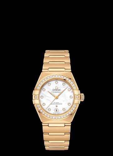 Omega Constellation Manhattan 29 Co-Axial Master Chronometer Yellow Gold / MOP / Diamond