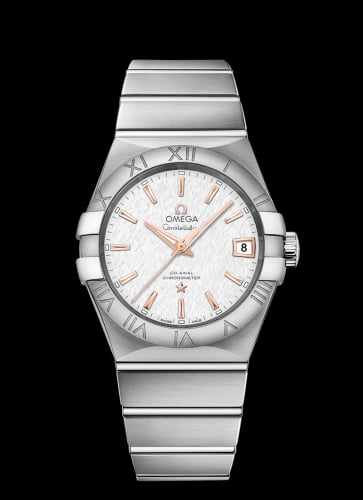 Omega Constellation Co-Axial 38 Stainless Steel / Silver Slik