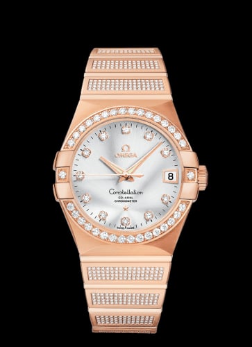 Omega Constellation Co-Axial 38 Red Gold / Diamond / Silver