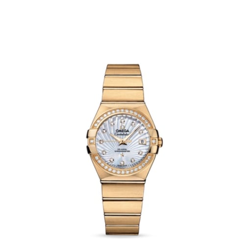 Omega Constellation Co-Axial 27 Brushed Yellow Gold / Diamond / MOP Supernova
