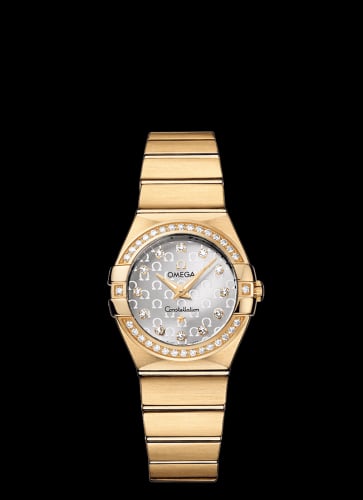 Omega Constellation Quartz 27 Brushed Yellow Gold / Diamond / Silver Omega