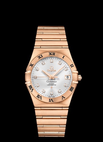 Omega Constellation Co-Axial 35.5 Red Gold / Silver / 160 Years