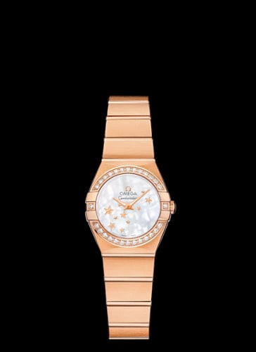 Omega Constellation Quartz 24 Brushed Red Gold / Diamond / MOP Stars