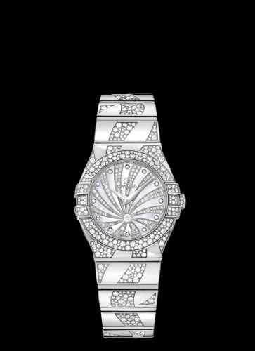 Omega Constellation Quartz 27 Polished White Gold / Snow / Diamond Supernova