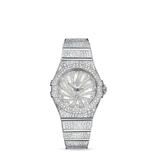 Omega Constellation Co-Axial 31 White Gold / Snow / Diamond Supernova