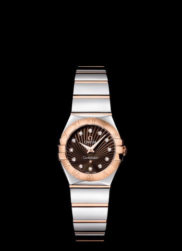 Omega Constellation Quartz 24 Polished Stainless Steel / Red Gold / Brown Supernova