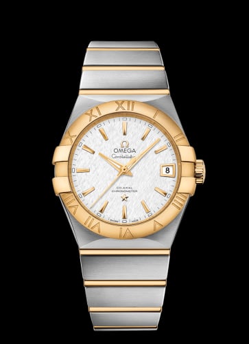 Omega Constellation Co-Axial 38 Stainless Steel / Yellow Gold / Silver Slik