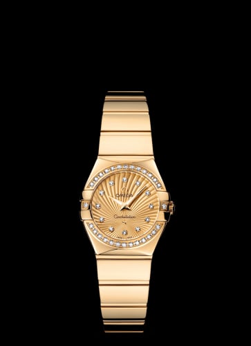 Omega Constellation Quartz 24 Polished Yellow Gold / Diamond / Champagne Supernova