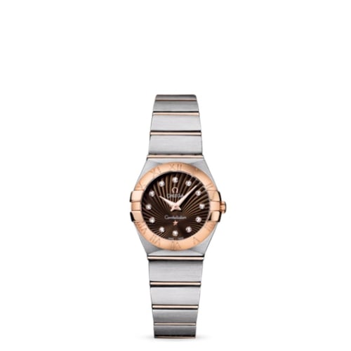 Omega Constellation Quartz 24 Brushed Stainless Steel / Red Gold / Brown Supernova