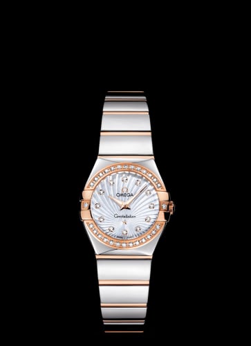 Omega Constellation Quartz 24 Polished Stainless Steel / Red Gold / Diamond / MOP Supernova