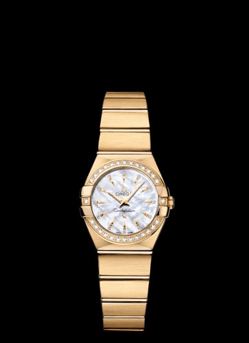 Omega Constellation Quartz 24 Brushed Yellow Gold / Diamond / MOP