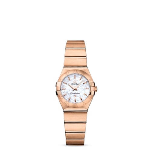 Omega Constellation Quartz 24 Brushed Red Gold / MOP