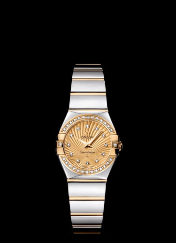 Omega Constellation Quartz 24 Polished Stainless Steel / Yellow Gold / Diamond / Champagne Supernova
