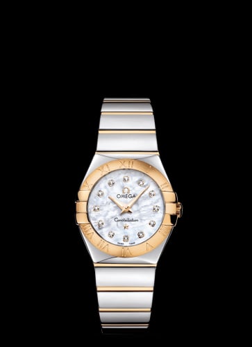 Omega Constellation Quartz 27 Polished Stainless Steel / Yellow Gold / MOP