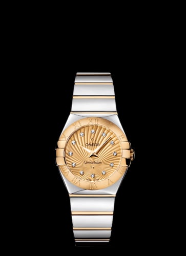 Omega Constellation Quartz 27 Polished Stainless Steel / Yellow Gold / Champagne Supernova