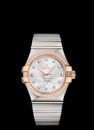 Omega Constellation Co-Axial 35 Stainless Steel / Red Gold / Diamond / Silver