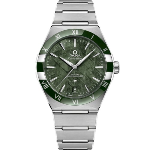 Omega Constellation Master Chronometer 41 Stainless Steel - Ceramic / Green Meteorite