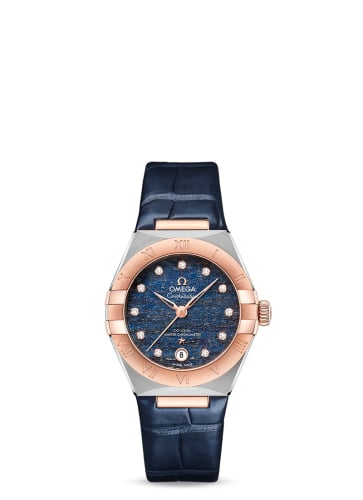 Omega Constellation Manhattan 29 Co-Axial Master Chronometer Stainless Steel / Sedna Gold / Blue Aventurine