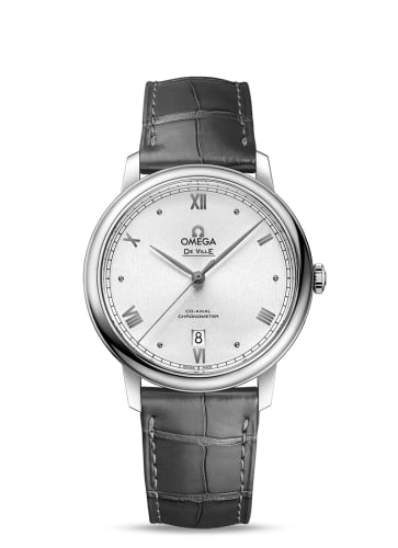 Omega De Ville Prestige Co-Axial 39.5 Stainless Steel / Silver Sunburst