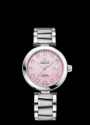 Omega LadyMatic Co-Axial 34 Stainless Steel / Pink MOP / Bracelet