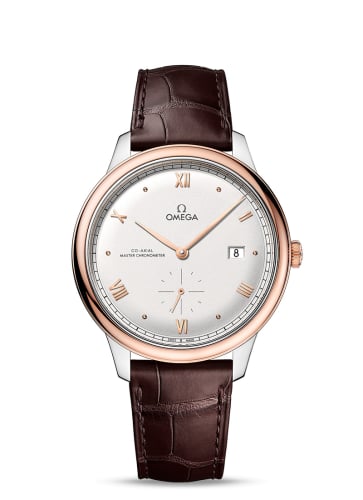 Omega De Ville Small Seconds Master Chronometer Stainless Steel - Sedna Gold / Silver