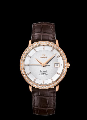 Omega De Ville Prestige Co-Axial 36.5 Red Gold / Diamond