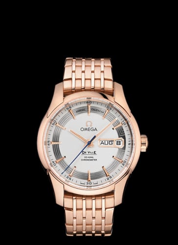 Omega De Ville Hour Vision Co-Axial Annual Calendar Red Gold / Silver / Bracelet