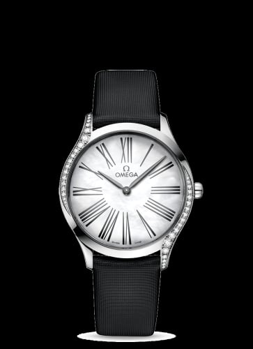 Omega De Ville Trésor 36 Stainless Steel / MOP Roman / Fabric