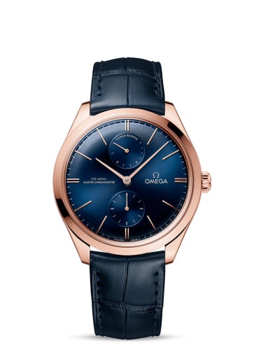 Omega De Ville Trésor Master Chronometer Power Reserve Sedna Gold / Blue