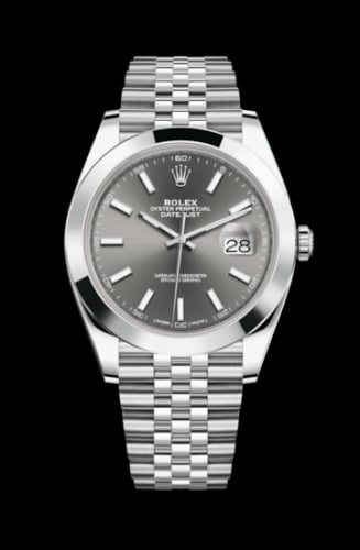 Rolex Datejust 41 Stainless Steel Smooth / Jubilee / Dark Rhodium