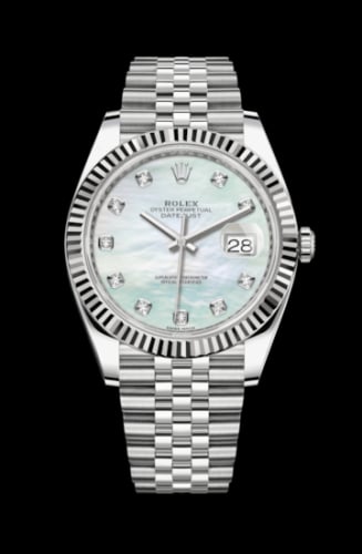 Rolex Datejust 41 Stainless Steel Fluted / Jubilee / MOP Diamond