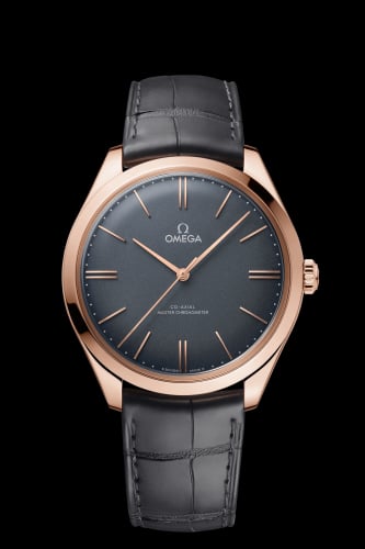 Omega De Ville Trésor Master Chronometer Sedna Gold / Grey Enamel