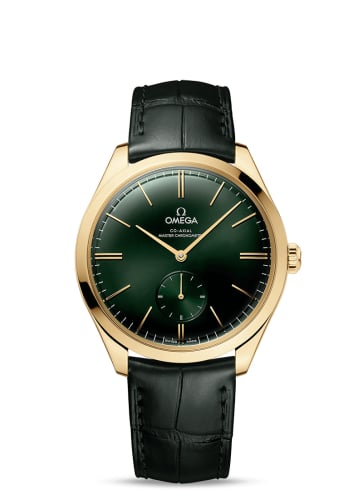Omega De Ville Trésor Master Chronometer Small Seconds Yellow Gold / Green