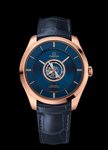 Omega De Ville Trésor Tourbillon Sedna Gold / Blue