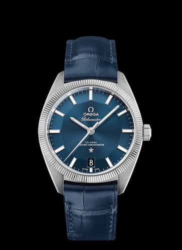 Omega Globemaster Stainless Steel / Blue / Leather