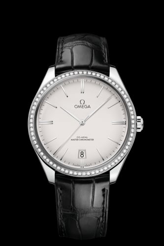 Omega De Ville Trésor Master Chronometer Stainless Steel / Diamond / Silver
