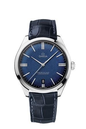 Omega De Ville Trésor Master Co-Axial White Gold / Blue Enamel Diamond