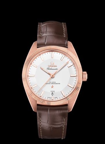 Omega Globemaster Sedna Gold / Silver / Leather