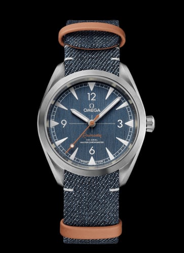Omega Railmaster Omega Co-Axial Master Chronometer 40 Stainless Steel / Blue / NATO