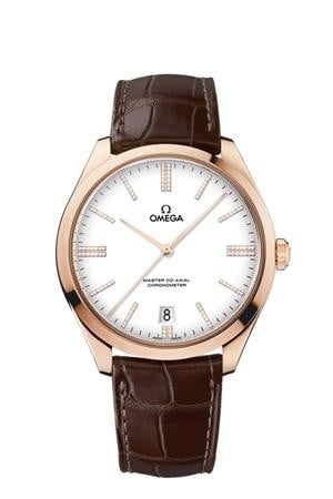 Omega De Ville Trésor Master Co-Axial Sedna Gold / White Enamel Diamond