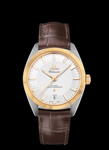 Omega Globemaster Stainless Steel / Yellow Gold / Silver / Alligator