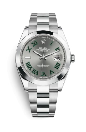 Rolex Datejust 41 Stainless Steel Smooth / Oyster / Slate Roman