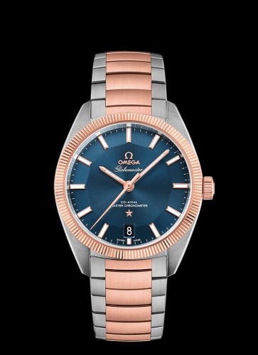 Omega Globemaster Stainless Steel / Sedna Gold / Blue / Bracelet
