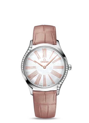Omega De Ville Trésor 36 Stainless Steel / MOP - Roman / Alligator