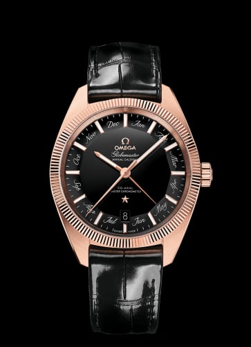 Omega Globemaster Annual Calendar Sedna Gold / Black