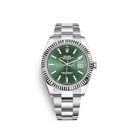 Rolex Datejust 41 Stainless Steel - Fluted / Green / Oyster